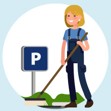 Désensablage des parkings
