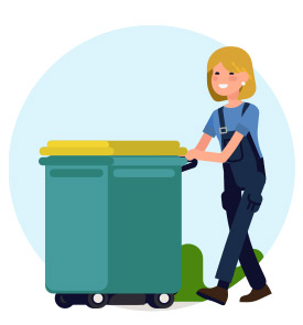 Sortie de poubelles
