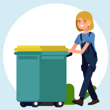 Sortie de poubelles